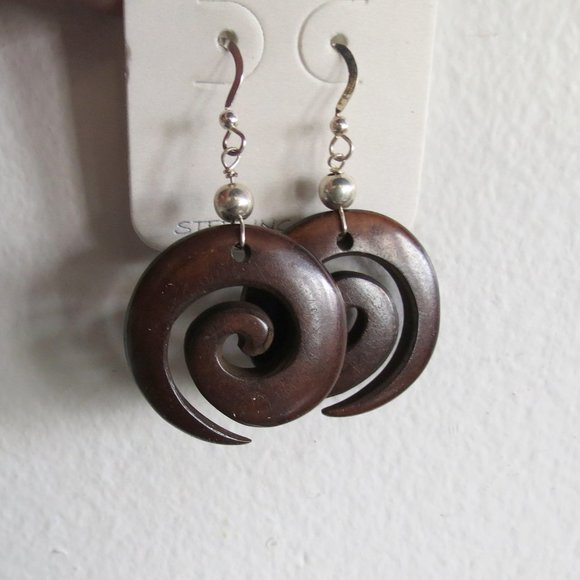 3 pr Sterling Sliver Dangle Earrings, NWT - Picture 3 of 7